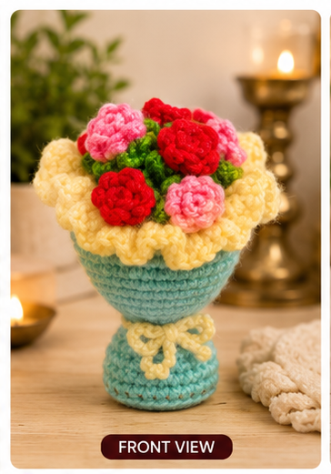 handmade crochet flower bouquet pot handmade crochet flower bouquet pot