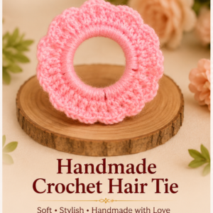 handmade crochet hair tie – set of 2