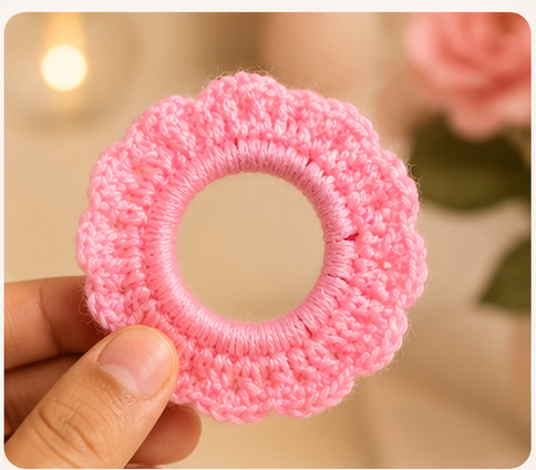 handmade crochet hair tie – set of 2 handmade crochet hair tie – set of 2