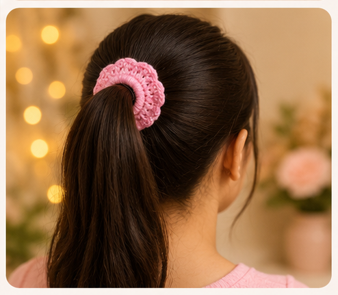 handmade crochet hair tie – set of 2 handmade crochet hair tie – set of 2