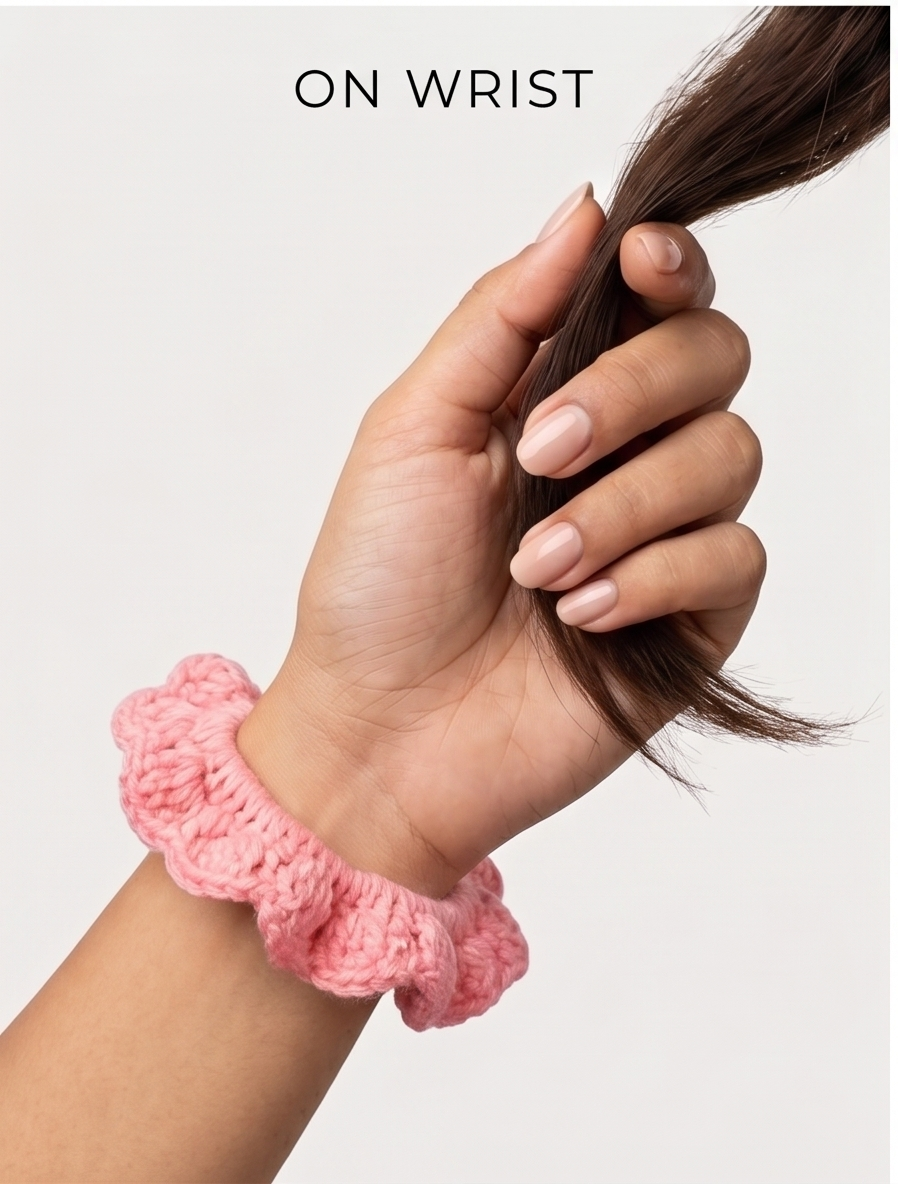 handmade crochet hair tie – set of 2 handmade crochet hair tie – set of 2