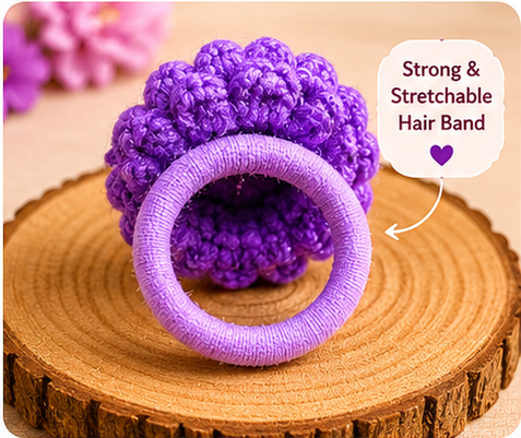 purple blossom scrunchie purple blossom scrunchie