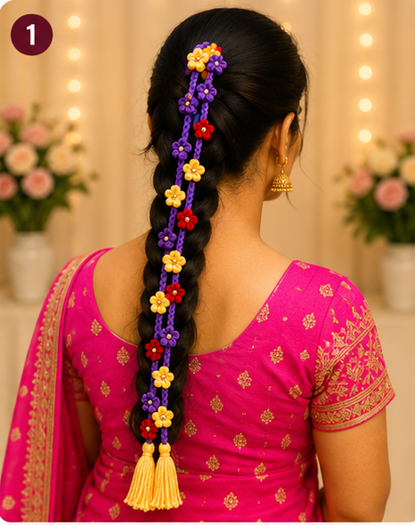 handmade floral braid hair accessory handmade floral braid hair accessory