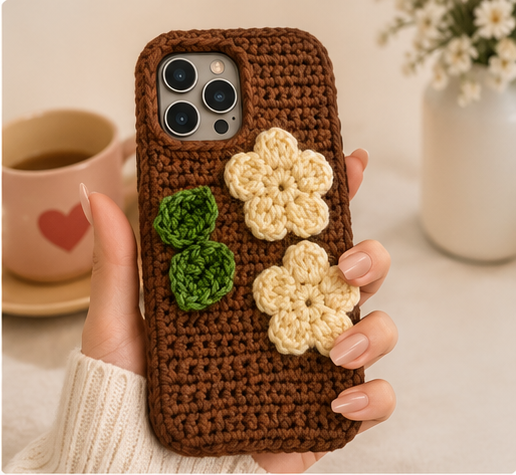 crochet floral phone cover crochet floral phone cover